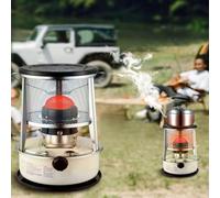 Grand radiateur à kérosène 4,6 l/6 l, poêle à kérosène Portable, brûleur à kérosène de Camping, chauffage d'urgence, utilisation avec coupure de courant(White 6l)