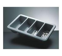 Grand Range-Couverts 4 compartiments GN 1/1 - Gris