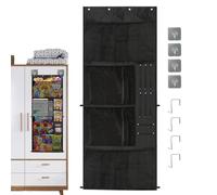 Grand Rangement Pour Peluches | Porte-Sur-Porte En Maillage Respirant,Organisateur de Rangement sur Porte pour Doudous - Pour Jouets En Peluche Poupées Collations Accessoires Cheveux Famille Maison