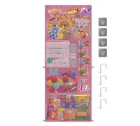 Grand Rangement Pour Peluches - Support En Maille Respirante À Grande Capacité,Organisateur de Rangement sur Porte pour Doudous | Pour Jouets En Peluche Poupées Collations Accessoires Cheveux Famille