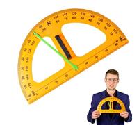 Grand rapporteur pédagogique - Règle de tableau de géométrie - Affichage d'angle facile à lire | Disposition numérique robuste, précision améliorée pour les cours d'ingénierie, parfait pour les