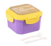 Grand récipient à salade pour déjeuner - Grande capacité - Design étanche - Porte-sauce et micro-ondes - Utilisation quotidienne