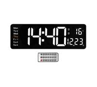 Grand rectangle horloge murale numérique température moderne jour de la semaine avec calendrier réveils électroniques salon