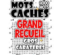 Grand Recueil de Mots Cachés : 4000 Grilles Grand Format pour Adultes