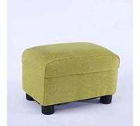 Grand Repose-Pieds Ottoman Moderne Rembourré De Luxe, Tabouret en Bois, 4 Pieds, Base en Bois, Repose-Pieds en Tissu, Canapé, Chaise, Siège, Repose-Pieds, Forme Géométrique, Pied,