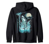 Grand Requin Blanc Sauteur, Poisson de mer Sweat à Capuche