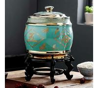 Grand réservoir de Stockage en céramique hermétique - Distributeur de Riz et boîte à thé avec Couvercle, idéal pour Les céréales, Les collations, Les Bonbons, Les Grains de café, Les Solutions de