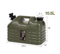 Grand Réservoir De Transport D'eau De Grande Capacité 10,5 L, Avec Robinet, Pour Camping En Plein Air, Randonnée, Pêche