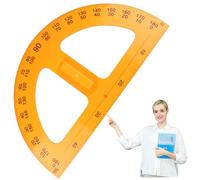 GRAND RETRACTOR AVEC LA POIGNE ET DE CERTAINS SCALE 20X11 180 ° RETRALLER POUR L'ENSEIGNER GÉOMÉTRIE ET MATHS À L'ÉCOLE, RÉDUIRE ANGLE FINDER