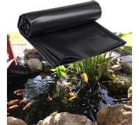 Grand revêtement de bassin à poissons 2 x 4 m, 3 x 5 m, 6 x 8 m, 7 x 12 m, 10 x 15 m - Membrane imperméable pliable pour jardin, paysage, piscine et fontaines - Noir (2 x 7 m)