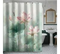 Grand rideau de douche moderne sur le thème de la méditation et du bien-être,avec 12 crochets,décoration spirituelle pour salle de bain,lavable en machine,rideau de séparation de baignoire/213x175cm