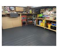 Grand rouleau de tapis de sol imperméable et robuste en caoutchouc de 3 mm d'épaisseur pour voiture/salle de sport à domicile/camion/abri de jardin, van, atelier, noir, disponible en largeur de 1 m à