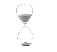 Grand sablier en verre pour décoration de maison, bureau, douche et articles ménagers (doré, 5 min)