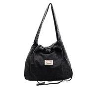 Grand sac à bandoulière décontracté pour femme - Sac à main sous les bras offrant confort et style pour un usage quotidien, marron foncé, Taille unique