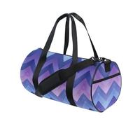 Grand sac à bandoulière étanche pour enfant Motif zigzag améthyste