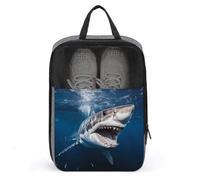 Grand sac à chaussures de voyage résistant à l'eau avec fermeture éclair, gris, taille unique, moderne, gris, Taille unique, Moderne