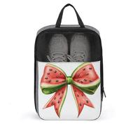 Grand sac à chaussures en forme de nœud en forme de pastèque pour voyage, usage quotidien, sac de rangement anti-poussière pour chaussures de golf