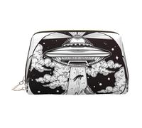 Grand sac à cosmétiques imprimé vaisseau spatial Sac de rangement portable adapté pour les voyages et les voyages d'affaires