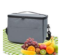 Grand sac à déjeuner - Sac à déjeuner isotherme avec bandoulière, récipient alimentaire étanche et adapté au congélateur Réfrigérateur portable pour le travail, le camping, l'extérieur