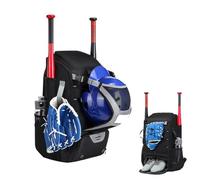 Grand sac à dos de baseball et sac à dos avec compartiment à chaussures | Sac de bâton de softball Conçu pour les adolescents, le football, le football, le sport, l'école, les jeux, les voyages