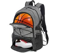 Grand Sac À Dos De Basket-Ball Avec Porte-Ballon Séparé Et Compartiment À Chaussures, Idéal Pour Le Basket-Ball, Le Football, Le Volley-Ball, La Natation, La Gym, Les Voyages