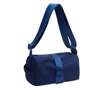 Grand sac à dos de voyage en tissu, sac à bandoulière tendance, sac de fitness pour femme, petit sac à bandoulière horizontal, décontracté, couleur unie, sac à dos pour appareil photo, bleu, taille