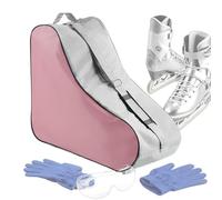 Grand sac à dos réglable pour patins à glace | Sacs de skate en tissu Oxford pour fille avec fermeture éclair pour chaussures Cheer Kids Boys Girls Women Men