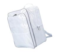 Grand sac à dos sûr en PVC de 45,7 cm avec bretelles confortables | Conçu pour les employés de l'espace propre et l'industrie des semi-conducteurs avec plusieurs compartiments et une