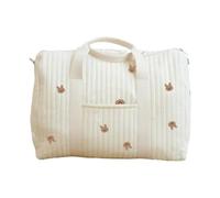 Grand sac à langer brodé pour le w nd | Sac à langer de voyage pour salle de sport, travail, école, parc, shopping, excursion et déplacement