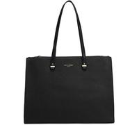 David Jones - Sac à Main Cabas Fourre-Tout Femme Grande Taille XL - Sac Porté Epaule Cours Lycée Travail Business Format A4 - Sac Simili Cuir Shopper Anse Longue Sacoche Ordinateur - Noir