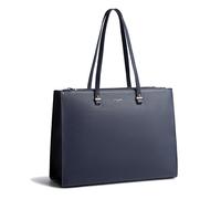 Grand Sac à Main - David Jones - Cabas Fourre-Tout Femme Format A4 - Porté Epaule Cours Lycée Travail Bureau - Bleu