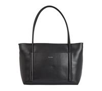 Grand sac à main porté épaule noir uni avec deux grandes anses rondes