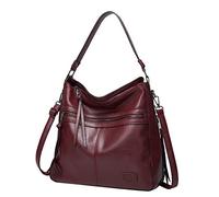 Grand sac à main pour femme en cuir et nylon, a, Taille unique