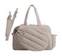 Grand sac à main pour raquette de tennis, sac à dos 2 en 1 en toile, équipé d'un compartiment à chaussures et d'une poche nasale, pour le sport, les salles de sport, les places