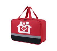 Grand sac à médicaments, piluliers, poches de rangement de voyage pour vitamines, médicaments, fournitures médicales, organiseur de voyage pour sac à main, Rouge, L, Beauté de masse