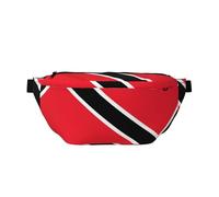 Grand sac banane à bandoulière Drapeau de Trinité-et-Tobago, cadeau pour profiter du sport, festival, entraînement, voyage, course à pied, décontracté, noir, taille unique, Noir , Taille unique