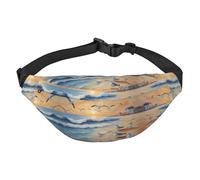 Grand sac banane Airborne Seagulls pour garçon, adapté pour profiter du sport, de la course, du cyclisme, des voyages, de la pêche
