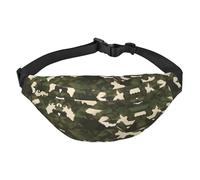 Grand sac banane camouflage militaire pour garçons, adapté pour profiter du sport, de la course, du cyclisme, des voyages, de la pêche