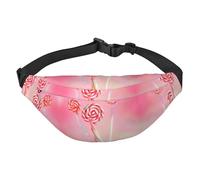 Grand sac banane coloré en forme de sucette tendance, sac banane de voyage décontracté pour garçons, adapté pour le sport, la course à pied, le cyclisme, les voyages, la pêche