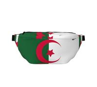 Grand sac banane de sport avec imprimé drapeau de l'Algérie pour homme et femme