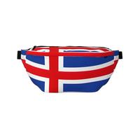 Grand sac banane de sport avec imprimé drapeau de l'Islande pour homme et femme