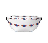 Grand sac banane de sport avec imprimé drapeau mongol pour homme et femme