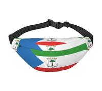 Grand sac banane de voyage avec drapeau de la Guinée équatoriale, adapté pour le sport, la course, le cyclisme, les voyages, la pêche