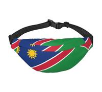 Grand sac banane de voyage avec drapeau de la Namibie, adapté pour le sport, la course, le cyclisme, les voyages, la pêche