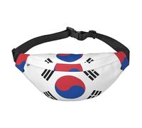 Grand sac banane de voyage avec drapeau de la République de Corée, adapté pour le sport, la course, le cyclisme, les voyages, la pêche