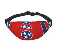 Grand sac banane de voyage avec drapeau de l'État du Tennessee pour garçons, adapté pour profiter du sport, de la course, du cyclisme, des voyages, de la pêche