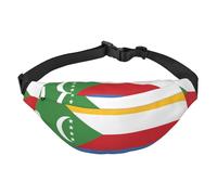 Grand sac banane de voyage avec drapeau des Comores, adapté pour le sport, la course, le cyclisme, les voyages, la pêche
