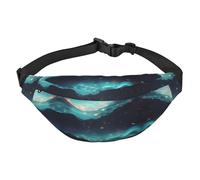 Grand sac banane de voyage avec étoiles de science-fiction, adapté pour profiter du sport, de la course, du cyclisme, des voyages, de la pêche