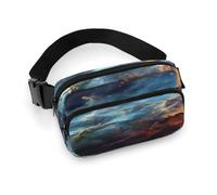 Grand sac banane décontracté avec sangle réglable pour voyage, sport, course à pied, randonnée, Univers Galaxy Space, 20x13cm, Sac à dos décontracté