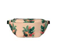 Grand sac banane d'intérieur à bandoulière pour petites plantes vertes, cadeau pour profiter du sport, festival, entraînement, voyage, course à pied, décontracté, noir, taille unique, Noir , Taille